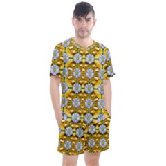 Summer Decorative Festive Men s Mesh Tee And Shorts Set