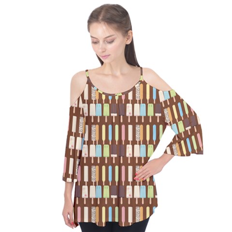 Candy Popsicles Brown Flutter Tees by snowwhitegirl