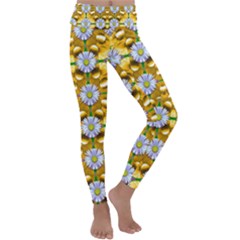 Summer Decorative Festive Kids  Lightweight Velour Classic Yoga Leggings