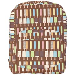 Candy Popsicles Brown Full Print Backpack by snowwhitegirl