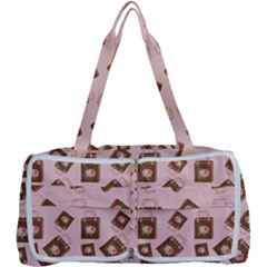 Shopping Bag Pattern Pink Multi Function Bag