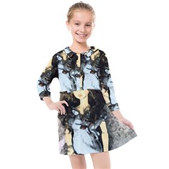 Chocolate Kids  Quarter Sleeve Shirt Dress