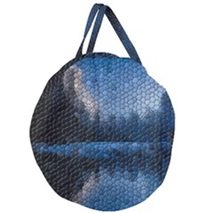 Mountain Glass Giant Round Zipper Tote by snowwhitegirl