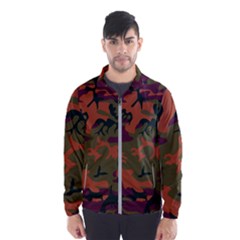 Camouflage Orange Men s Windbreaker by snowwhitegirl