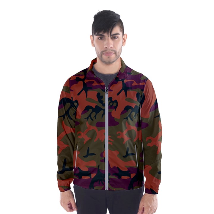 Camouflage Orange Men s Windbreaker