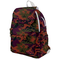 Camouflage Orange Top Flap Backpack