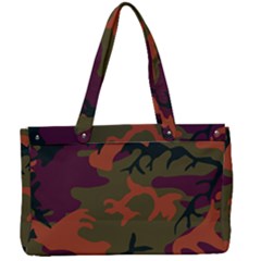 Camouflage Orange Canvas Work Bag