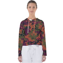 Camouflage Orange Women s Slouchy Sweat