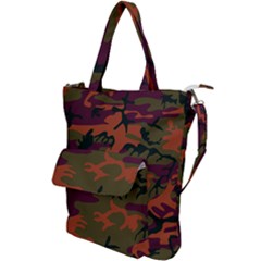 Camouflage Orange Shoulder Tote Bag