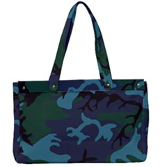 Camouflage Blue Canvas Work Bag