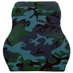 Camouflage Blue Car Seat Velour Cushion  by snowwhitegirl