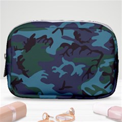 Camouflage Blue Make Up Pouch (small)