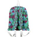 Retro Teal Green Geometric Pattern Giant Full Print Backpack View2