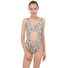 Vintage Singing Heads Center Cut Out Swimsuit