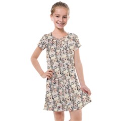 Vintage Singing Heads Kids  Cross Web Dress