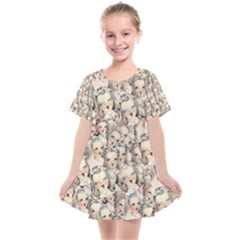 Vintage Singing Heads Kids  Smock Dress