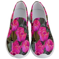 Pink Tulips Men s Lightweight Slip Ons