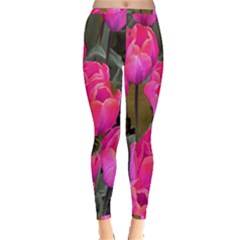 Pink Tulips Inside Out Leggings