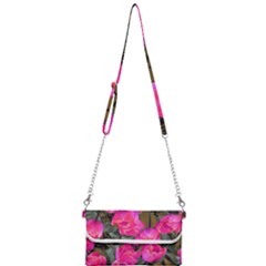 Pink Tulips Mini Crossbody Handbag