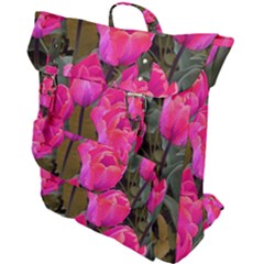 Pink Tulips Buckle Up Backpack