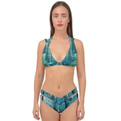 Blue Forest Double Strap Halter Bikini Set by snowwhitegirl