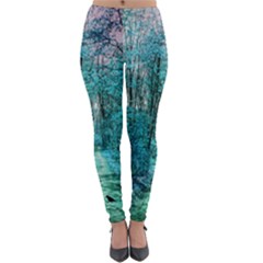 Blue Forest Lightweight Velour Leggings by snowwhitegirl