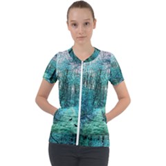 Blue Forest Short Sleeve Zip Up Jacket