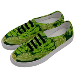 Tropical Green Leaves Men s Classic Low Top Sneakers by snowwhitegirl