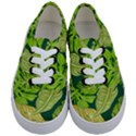 Tropical Green Leaves Kids  Classic Low Top Sneakers View1