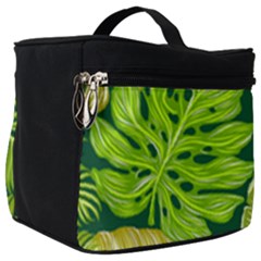 Tropical Green Leaves Make Up Travel Bag (big)