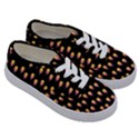 Cotton Candy Pattern  Black Kids  Classic Low Top Sneakers View3