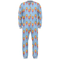 Cotton Candy Pattern Blue Onepiece Jumpsuit (men)  by snowwhitegirl