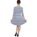 Cotton Candy Pattern Blue Ruffle Dress View2