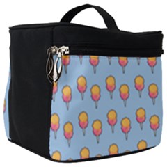 Cotton Candy Pattern Blue Make Up Travel Bag (big)