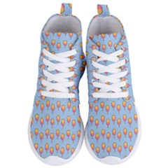 Cotton Candy Pattern Blue Women s Lightweight High Top Sneakers