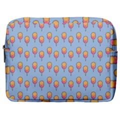 Cotton Candy Pattern Blue Make Up Pouch (large) by snowwhitegirl