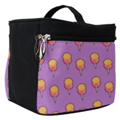 Cotton Candy Pattern Violet Make Up Travel Bag (small)