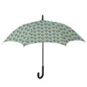 Cotton Candy Pattern Aqua 3d Hook Handle Umbrellas (Small) View3