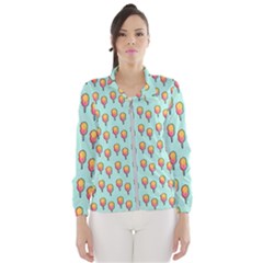 Cotton Candy Pattern Aqua 3d Women s Windbreaker