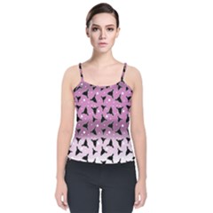 Deer Dots Ombre Velvet Spaghetti Strap Top