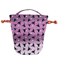 Deer Dots Ombre Drawstring Bucket Bag