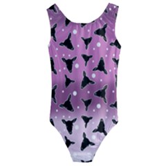 Deer Dots Ombre Kids  Cut-out Back One Piece Swimsuit