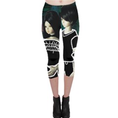 Dolls In Living Room Capri Leggings  by snowwhitegirl