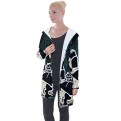 Dolls In Living Room Longline Hooded Cardigan by snowwhitegirl