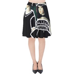 Dolls In Living Room Velvet High Waist Skirt by snowwhitegirl