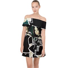 Dolls In Living Room Off Shoulder Chiffon Dress