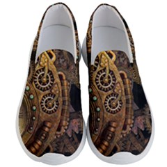 Steampunk Clock Men s Lightweight Slip Ons