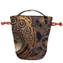 Steampunk Clock Drawstring Bucket Bag View2