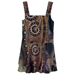 Steampunk Clock Kids  Layered Skirt Swimsuit