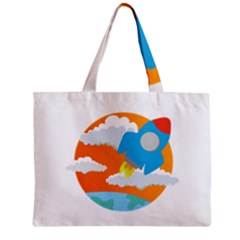 Rocket Rocket Ship Rocket Fire Zipper Mini Tote Bag